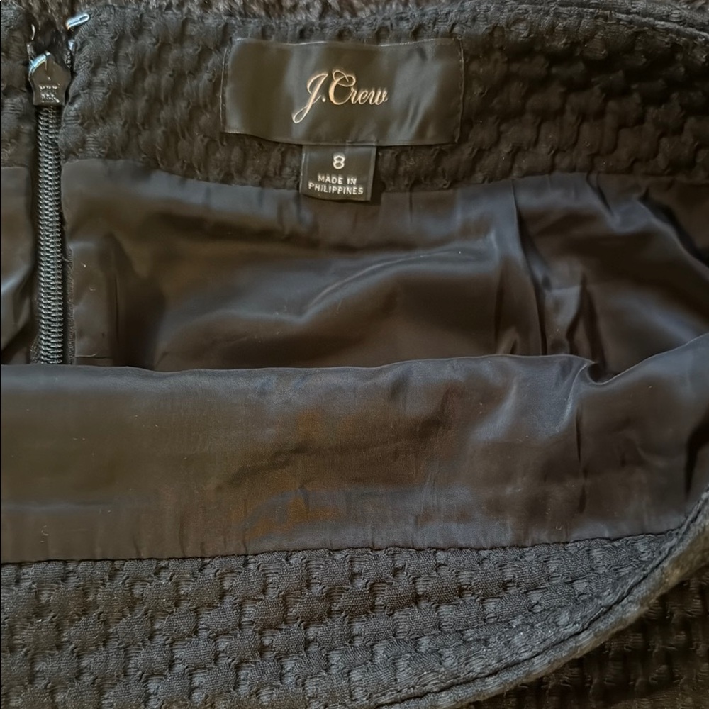 J. Crew Textured Black Pencil Skirt - Picture 7 of 7